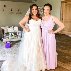 Lavender bridesmaid dress